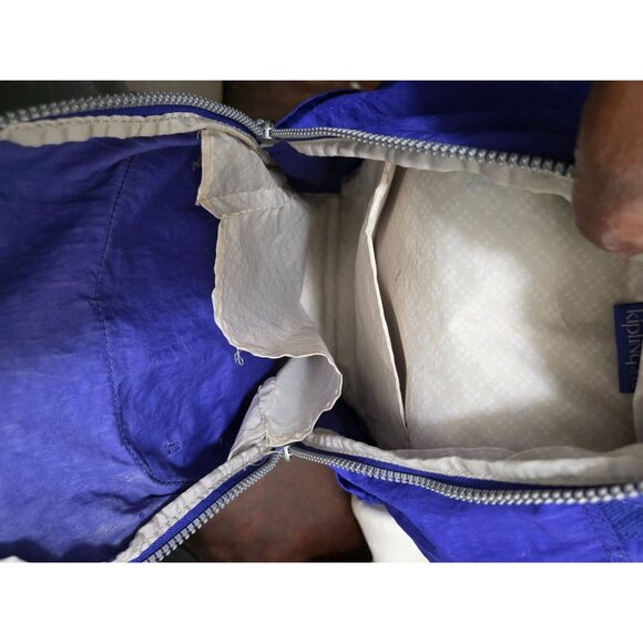 Kipling Blue Nylon Backpack Adjustable Straps Front Zipper Pocket & Spacious Int - Picture 3 of 13